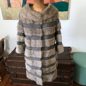 YVES SALOMON cashmere/mink coat